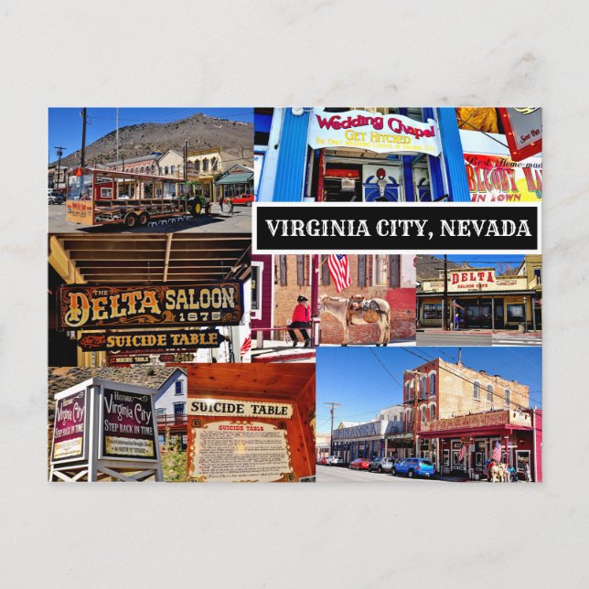 CARTE POSTALE VIRGINIE, NEVADA POSTCARD (Devant)
