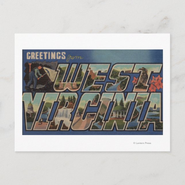 Carte Postale Virginie-Occidentale (Charbon-Miner) - Scènes de g (Devant)