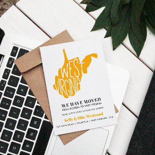 Carte Postale VIRGINIE OCCIDENTALE Nous avons déplacé Nouvelle a