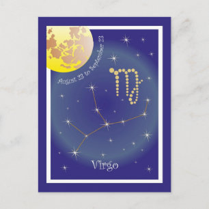 Carte Postale Virgo August 23 à septembre 23