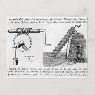 Carte Postale Vis Archimedes