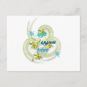 Carte Postale Vis, Rires, Amour