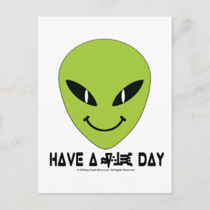Carte Postale Visage Alien