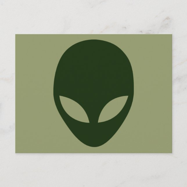 Carte Postale Visage Alien (Devant)