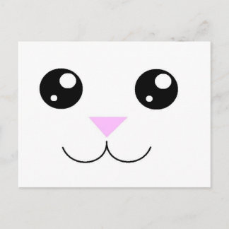 Carte Postale Visage animal de Kawaii