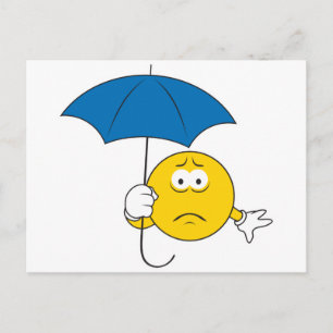 Carte Postale Visage de Jour de Pluie