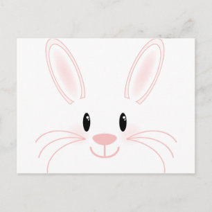 Carte Postale Visage de lapin