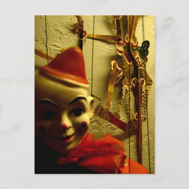 Carte Postale Visage de marionnette (Devant)