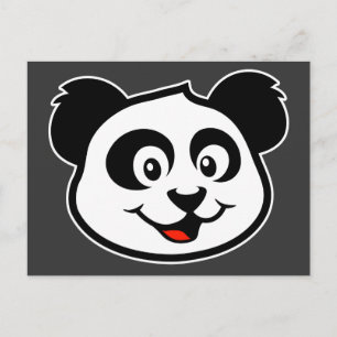 Carte Postale Visage de Panda Mignon