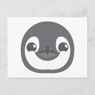 Carte Postale visage de pingouin