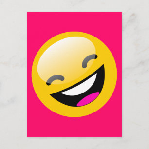 CARTE POSTALE VISAGE DE RIRE