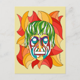 Carte Postale Visage Grimace