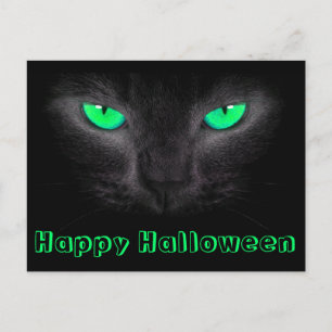 Carte postale Visage noir Vert yeux