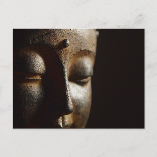 Carte postale Visage Statue Bouddha (Devant)