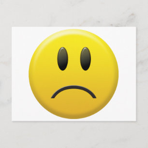 Carte Postale Visage triste