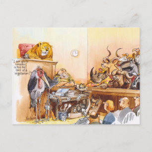 Carte Postale Visage végétarien