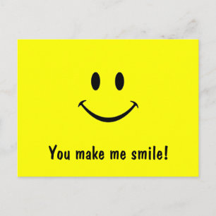 Carte postale Visage Vous me faites sourire !