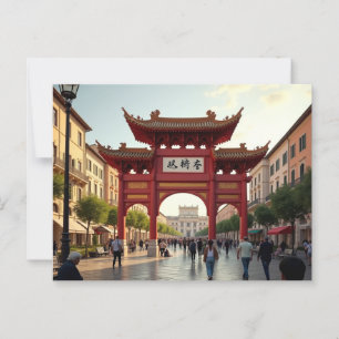 Carte Postale Vision artistique de Piazza Vittorio