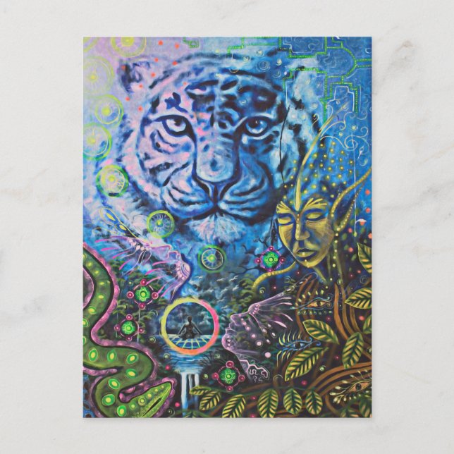 Carte Postale Vision du tigre (Devant)