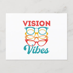 Carte Postale Vision Vibes Optométriste Optométrie Personnel Opt