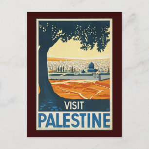 Carte Postale Visite de la Palestine