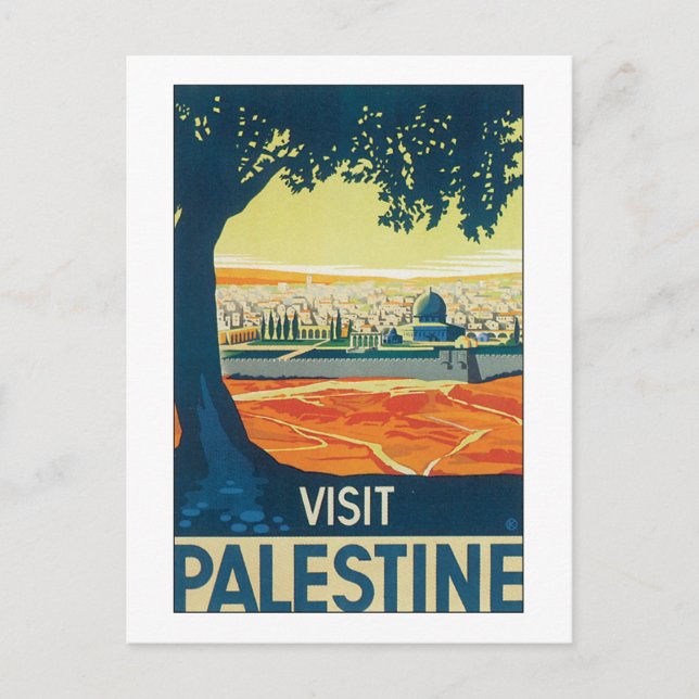 Carte Postale Visite de la Palestine (Devant)