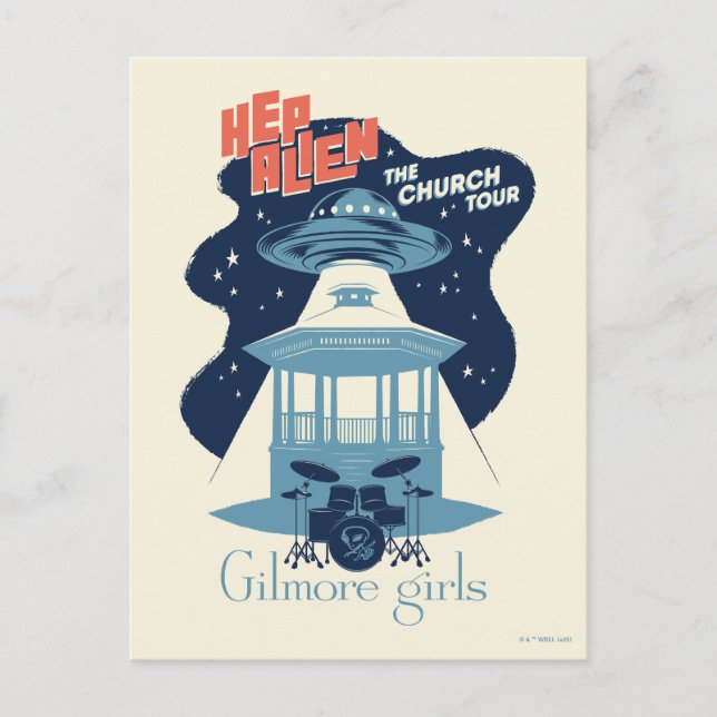Carte Postale Visite de l'église extraterrestre de Gilmore Girls (Devant)
