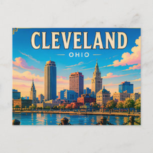Carte Postale 🌆 Visite du centre-ville de Cleveland Ohio 