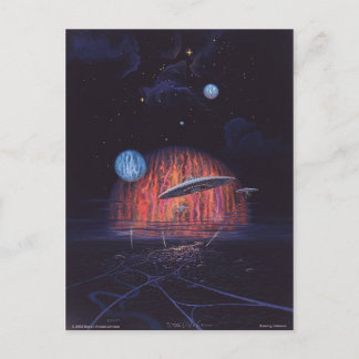 Carte Postale Visite du soir