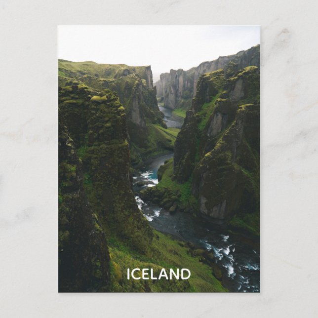 Carte Postale visite Islande Travel Adventure Tourisme (Devant)