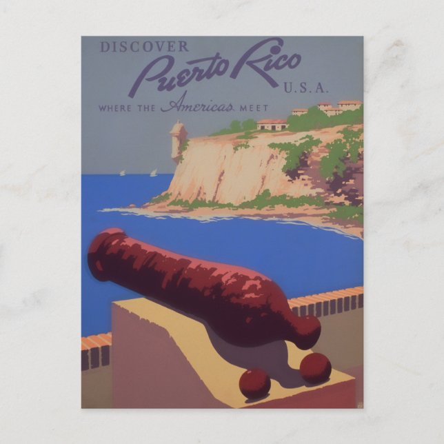 Carte Postale Visite Porto Rico (Devant)