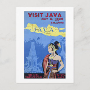 Carte Postale Visiter Java