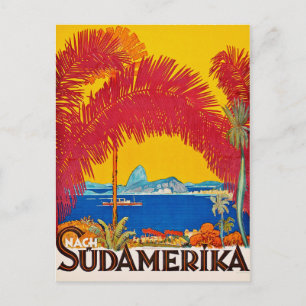 Carte Postale Visiter le concept vintage Sudamerica