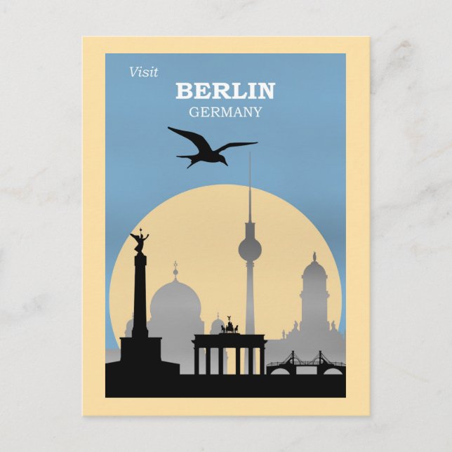 Carte Postale Visitez Berlin, Allemagne (Devant)