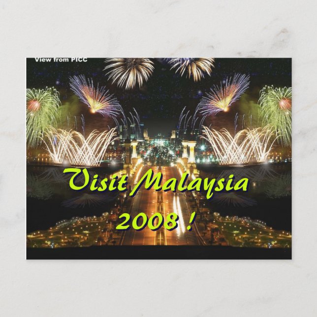 Carte Postale Visitez la Malaisie 2008 ! (Devant)
