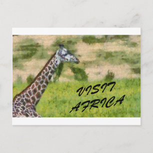 Carte Postale Visitez l'Afrique