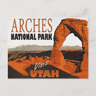 Carte Postale Visitez Utah, Parc national des Arches,