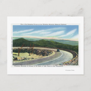 Carte Postale Visualiser une courbe de balayage de la route comm