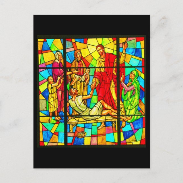 Carte postale-Vitrail-27 (Devant)