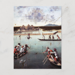 Carte Postale Vittore Carpaccio Chasse sur le Lagon