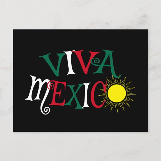 Carte Postale Viva Mexico (Devant)