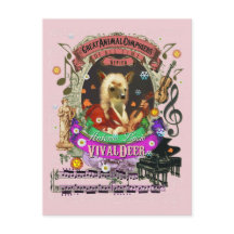 Vivaldeer Funny Deer Faune Animal Composer Vivaldi