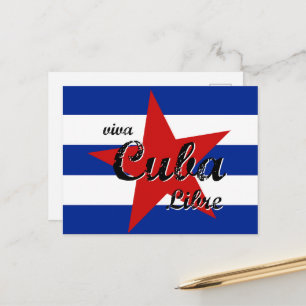 Carte Postale Vive Cuba Libre, La Havane, Fidel Castro, Che Guev