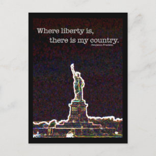 Carte Postale Vive la liberté
