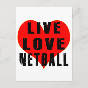 Carte Postale Vivez Amour Netball