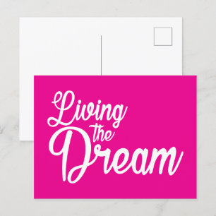Carte Postale Vivre Le Rêve Inspiration Motivationnelle