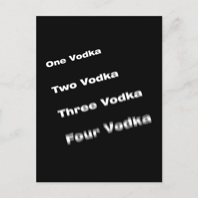 Carte Postale vodka (Devant)