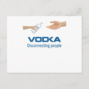 Carte Postale Vodka - Déconnecter les gens