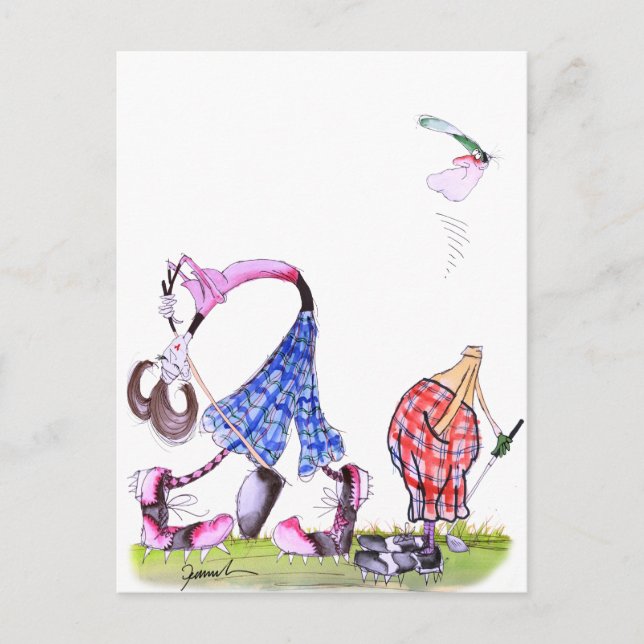 Carte Postale voeu pieux - golf, tony fernandes (Devant)