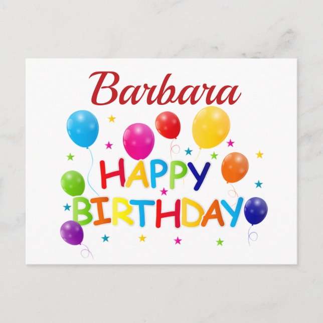 Carte Postale Voeux d'anniversaire personnalisés (Devant)